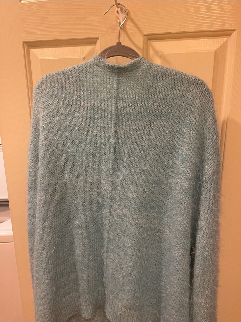 Free people Soft turquoise Fuzzy Cardigan Sweater - Picture 4 of 4